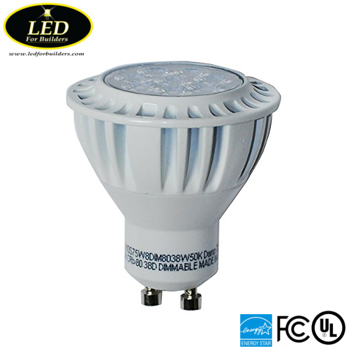 LED for Builders | GreenLux High Quality GU10 7.5 watt Bulb 550 Lumens