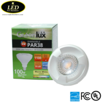 LED for Builders - GreenLus PAR38 3000K LED bulb Package